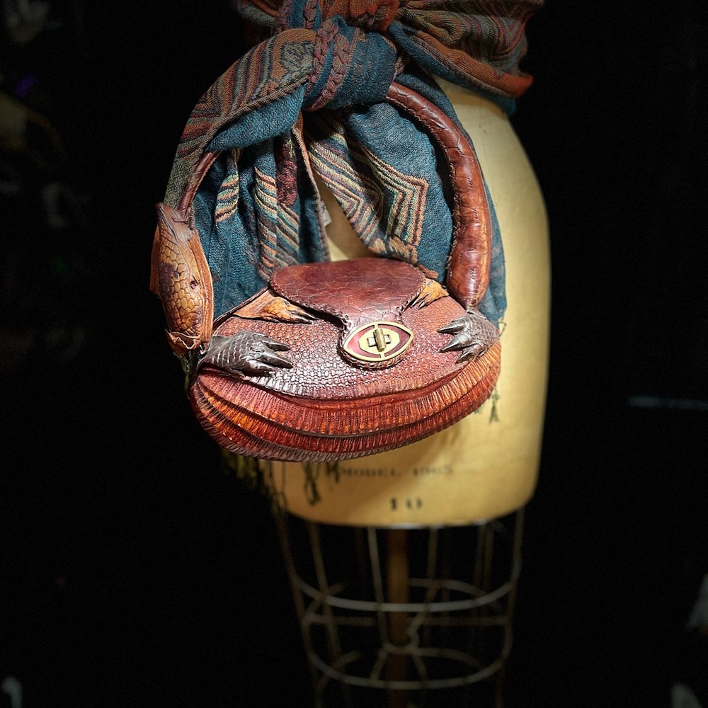 Vintage 1940s Armadillo Purse/  Collectors Item